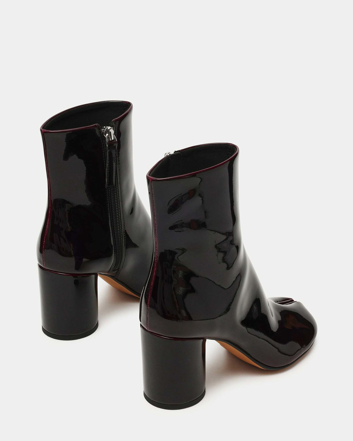 Steve Madden Caro Booties in Burgundy Patent