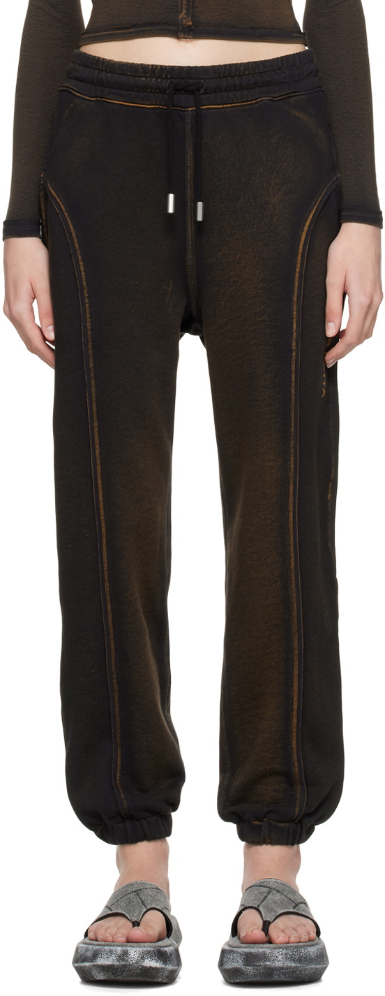 Eckhaus Latta Black Paneled Lounge Pants