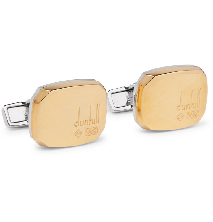 Photo: DUNHILL - Gold-Plated Sterling Silver Cufflinks - Gold