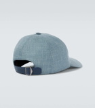 Brioni Logo silk, cashmere and linen baseball cap