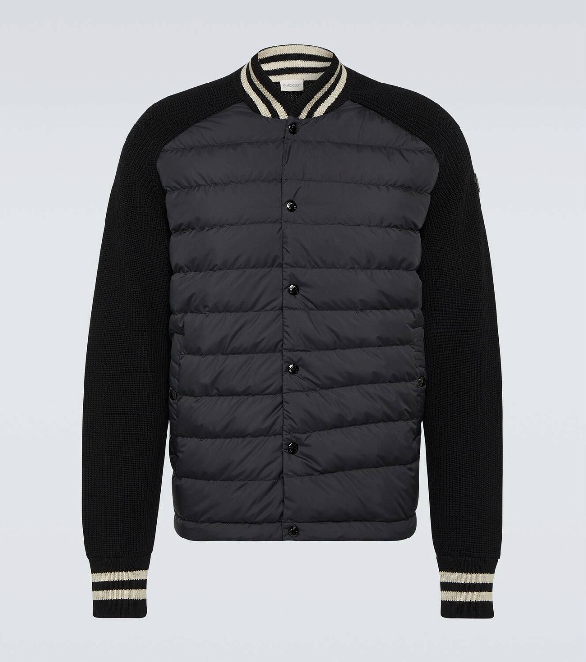 Moncler Cotton-trimmed down jacket