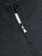 Allude - Wool and Cashmere-Blend Zip-Up Cardigan - Gray