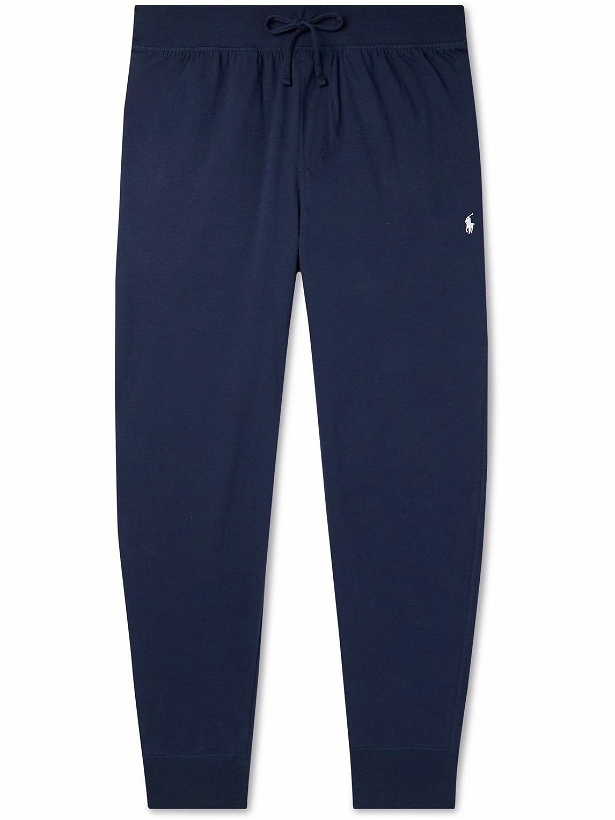 Photo: Polo Ralph Lauren - Tapered Cotton-Jersey Sweatpants - Blue