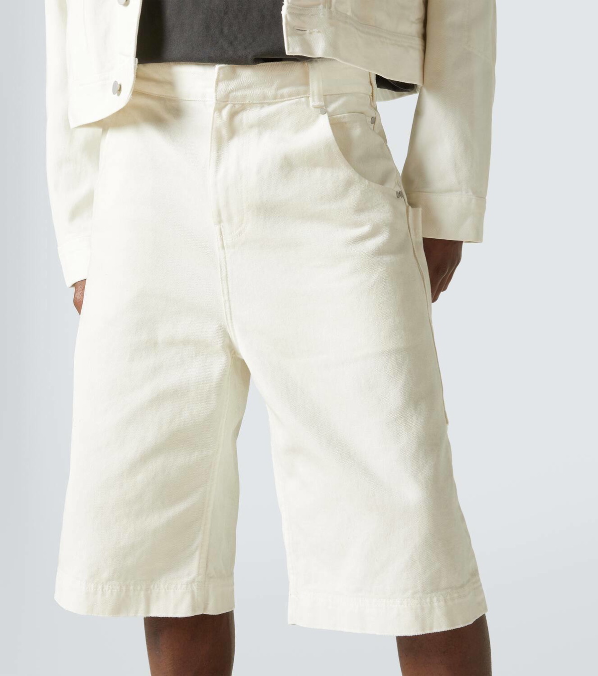 entire studios 25SS D-SHORTS BONE S ホワイト Entire Studios D-Shorts capri jeans Entire Studios