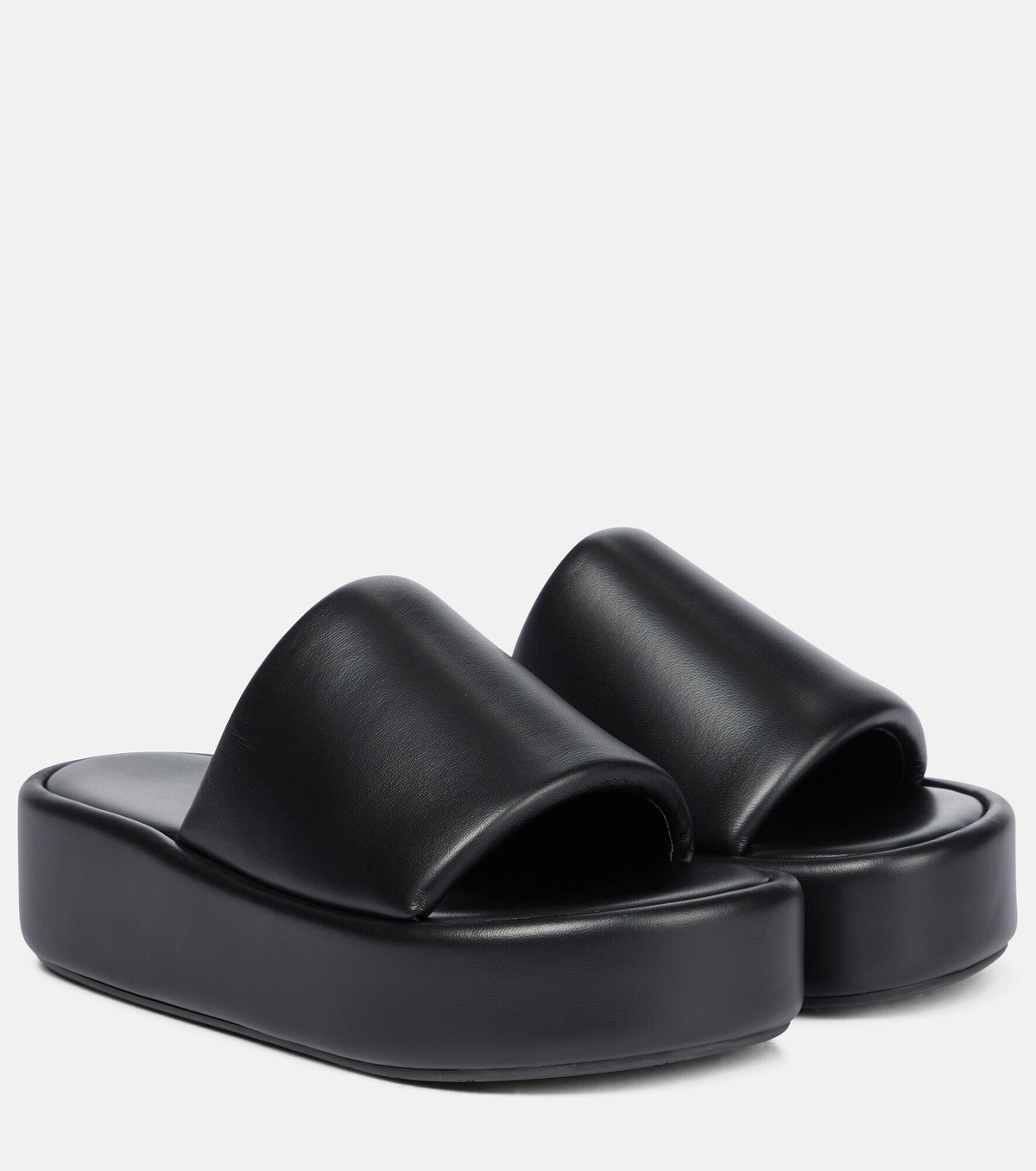 Balenciaga - Rise leather platform slides Balenciaga