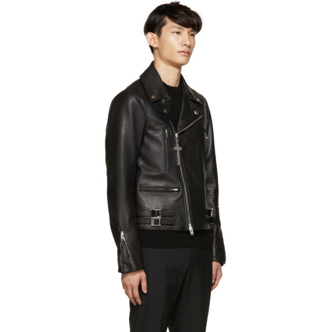 Givenchy Black Leather Biker Jacket