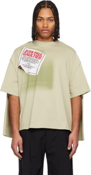 Jean Paul Gaultier Green 'The Gaultier Label' Double T-shirt