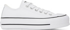 Converse White Chuck Taylor All Star Platform Leather Sneakers