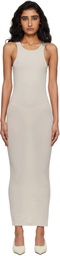 Entire Studios Off-White Muscle Tank Midi Dress