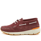 EasyMoc Men's Merrimack Boat Sneakers in Chanti Suede