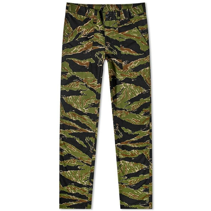Photo: Stan Ray Men's Taper Fit 4 Pocket Fatigue Pant in Green Tiger Stripe