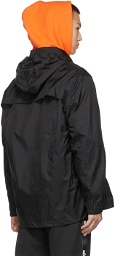 Off-White Black Nylon Ripstop Logo Windbreaker Jacket