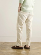 Zegna - Tapered Oasi Linen Trousers - Neutrals