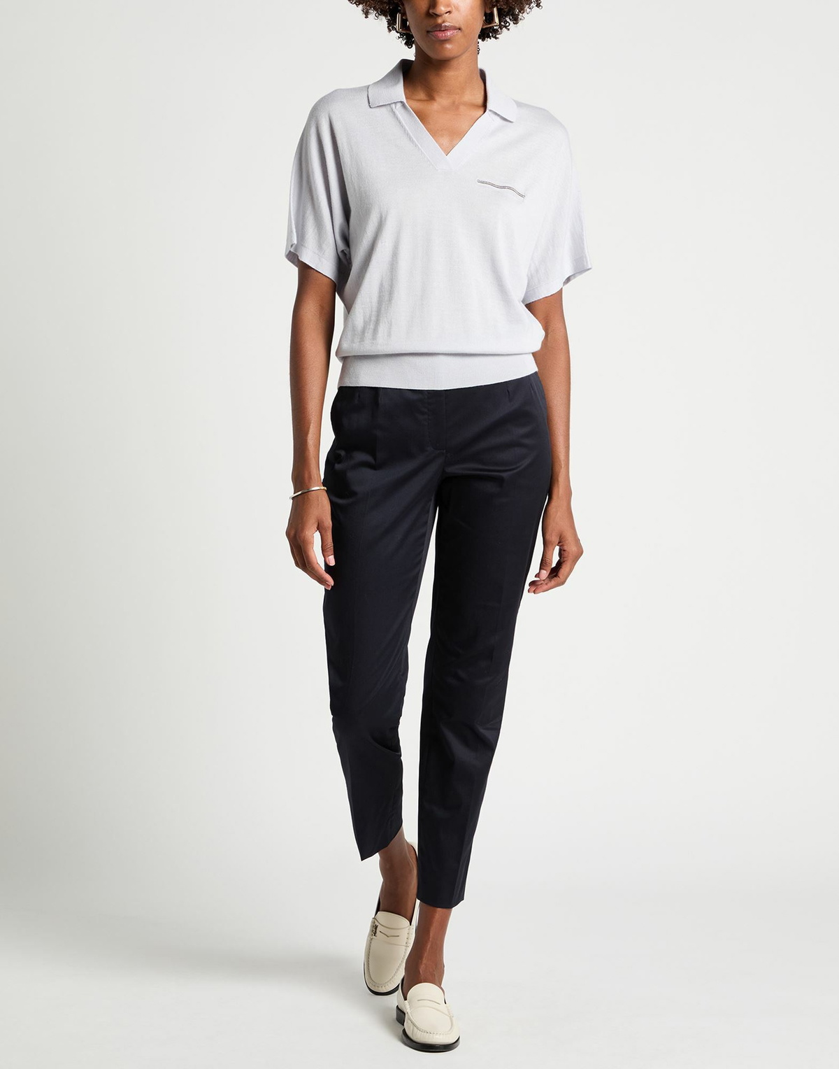 Peserico Womens Polo shirt in Grey