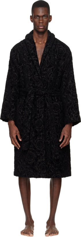 Photo: Versace Gray Barocco Bathrobe
