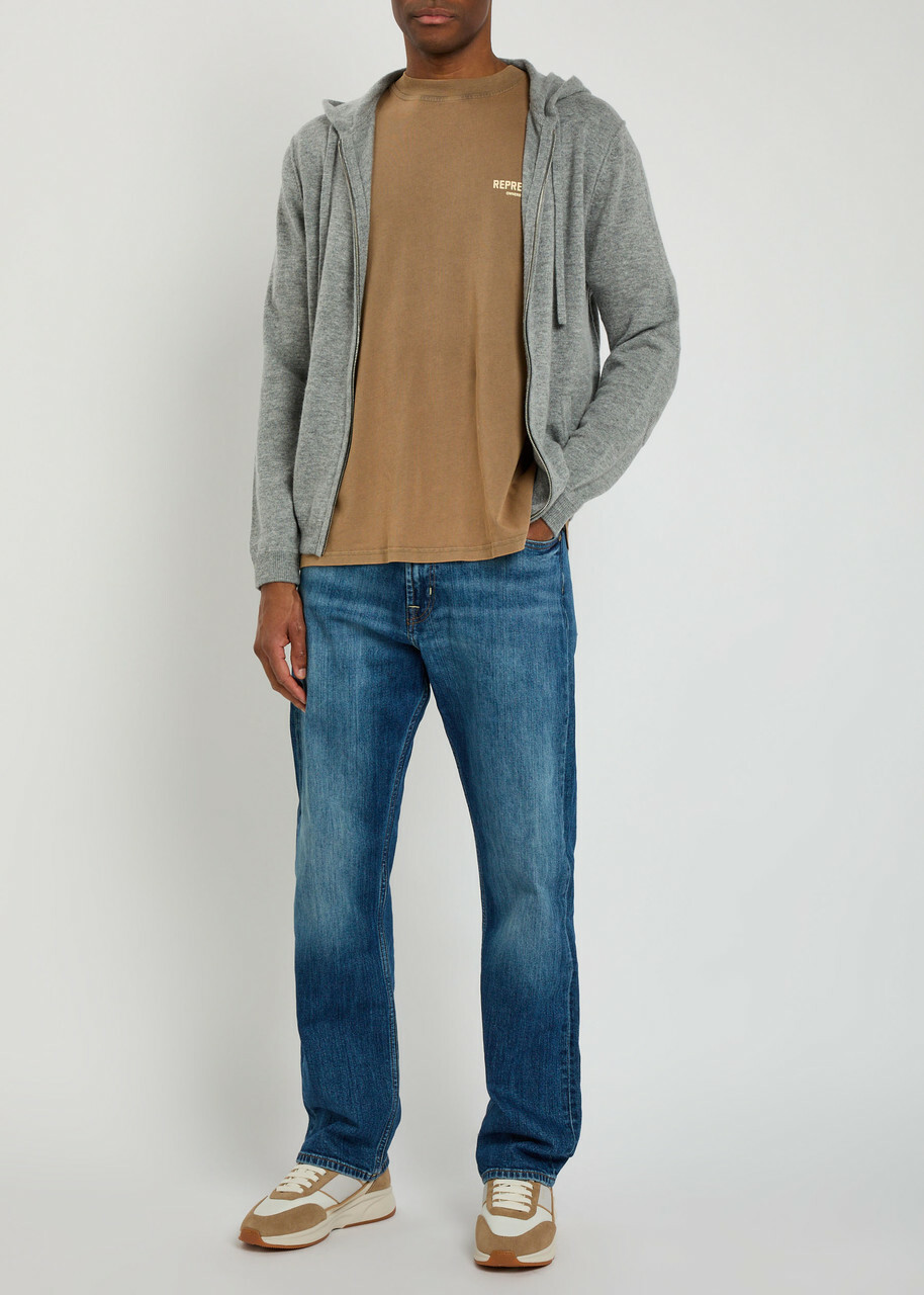 7 For All Mankind Modern Straight-leg Jeans Mid Blu
