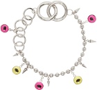 Marni Pink & Yellow Eye Necklace