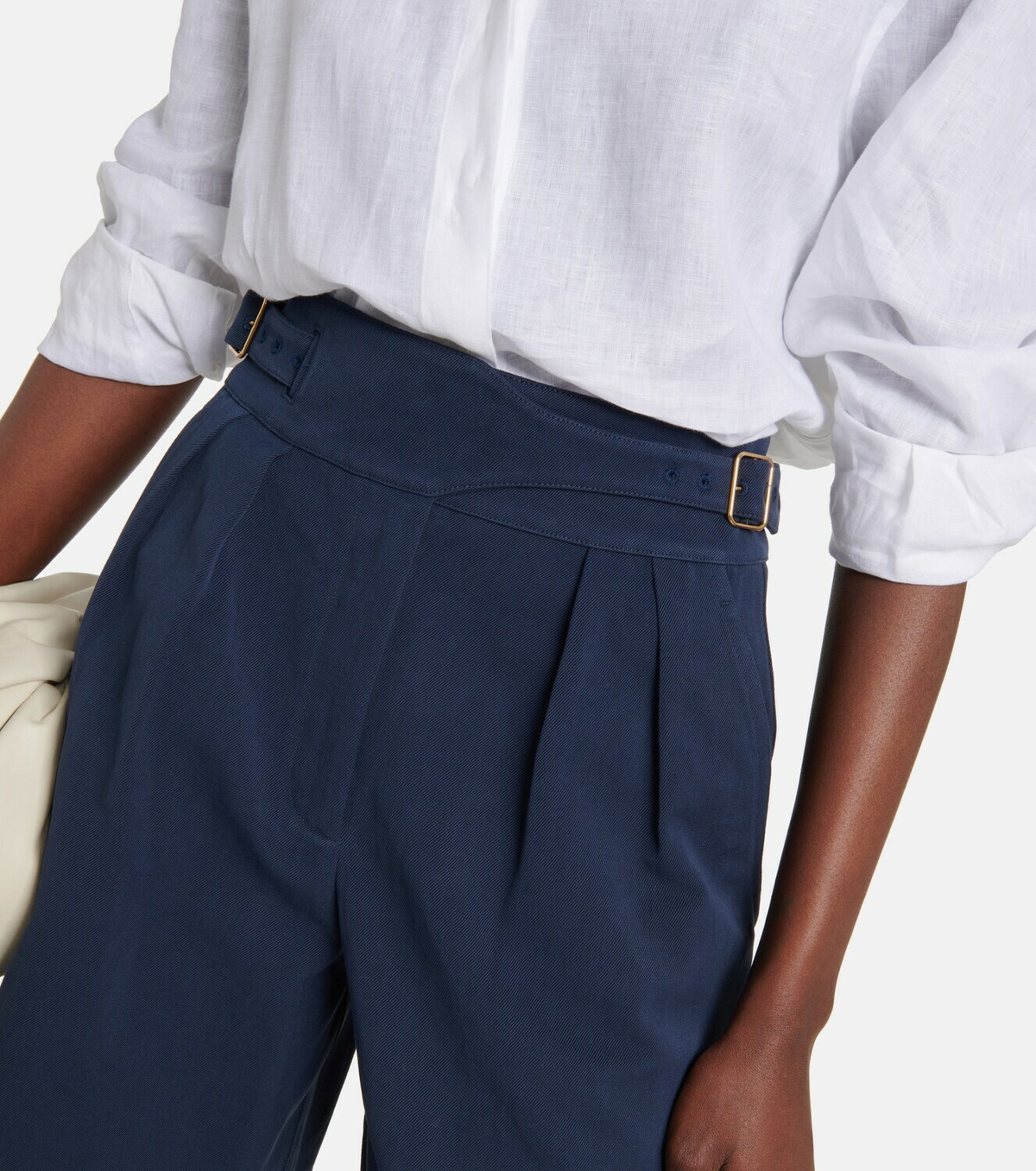 Loro Piana - Cotton and linen Bermuda shorts