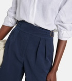 Loro Piana - Cotton and linen Bermuda shorts
