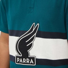 By Parra Men's Winged Logo Polo Shirt in Teal/Off White