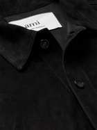 AMI PARIS - Suede Shirt Jacket - Black