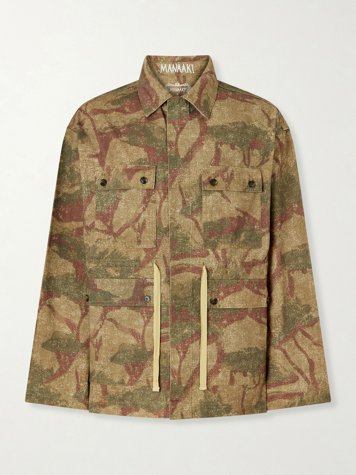 MANAAKI - Niha Camouflage-Print Denim Jacket - Green