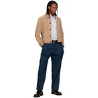 Hugo Navy Relaxed-Fit Soft Cotton Jeans