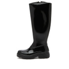 KASSL Editions Women's x Tretorn Tijntje Shiny Knee High Boot in Shiny Black