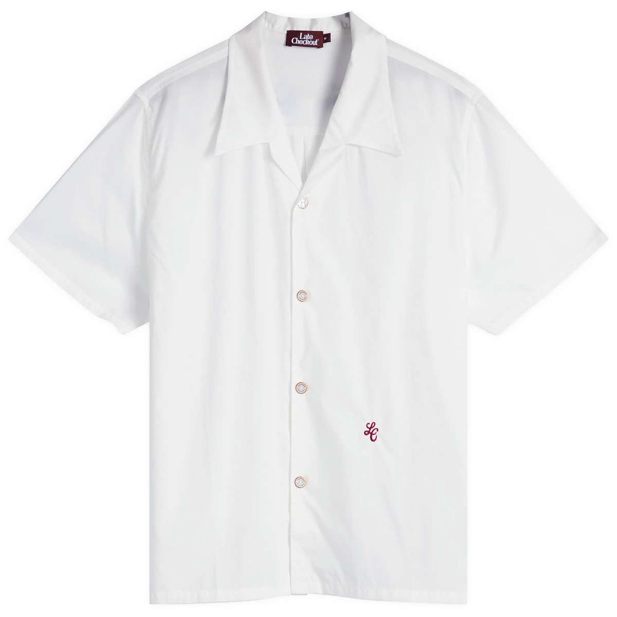 Late Checkout Men's Short Sleeve Shirt in Ice Blue