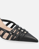 Pinko Pointed Toe Pumps With Heel And Strap Limo Black