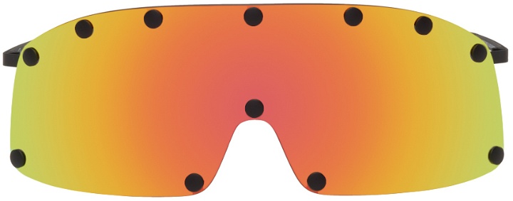Photo: Rick Owens Black & Orange Shielding Sunglasses