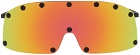 Rick Owens Black & Orange Shielding Sunglasses