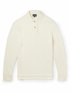 Giorgio Armani - Wool and Cotton-Blend Polo Shirt - Neutrals