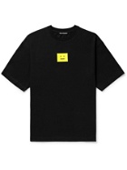 Acne Studios - Logo-Embroidered Stretch-Cotton Jersey T-Shirt - Black
