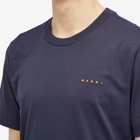 Marni Men's Small Logo T-Shirt in Blublack