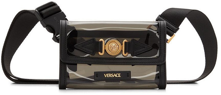 Photo: Versace Black Medusa Biggie Belt Bag
