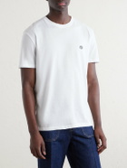 Valentino Garavani - Logo-Embroidered Cotton-Jersey T-Shirt - White