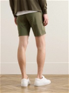 Mr P. - Straight-Leg Garment-Dyed Cotton-Blend Twill Bermuda Shorts - Green