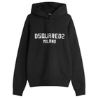 Dsquared2 Men's Cool Fit Hoodie in Black/White Print