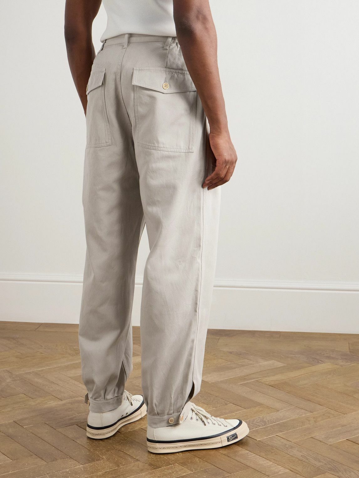 Visvim - Carrol Tapered Cotton-Twill Trousers - Neutrals
