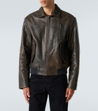 The Row Akia leather jacket