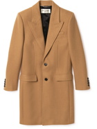 SAINT LAURENT - Cashmere Overcoat - Brown