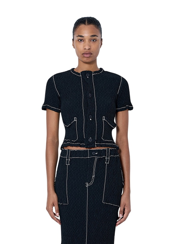 Photo: Issey Miyake Wavelet Ensemble Cardigan