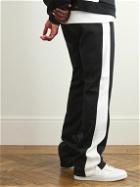 AMIRI - Always On Point Wide-Leg Stretch-Cotton Jersey Track Pants - Black
