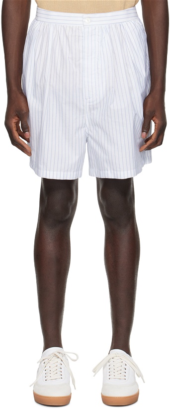 Photo: Hed Mayner White Striped Shorts