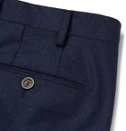 Lardini - Skinny-Fit Mélange Wool Trousers - Blue