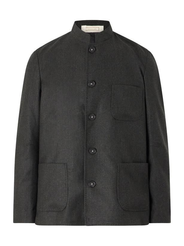 Photo: Massimo Alba - Bali Virgin Wool Suit Jacket - Green