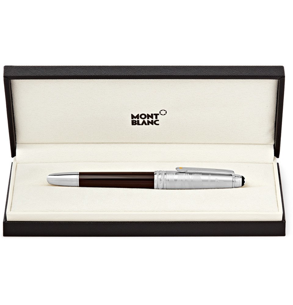 Montblanc - Meisterstück Le Petit Prince Silver-Tone and Resin Fountain Pen - Brown