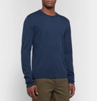 Officine Generale - Slim-Fit Wool and Silk-Blend Sweater - Navy