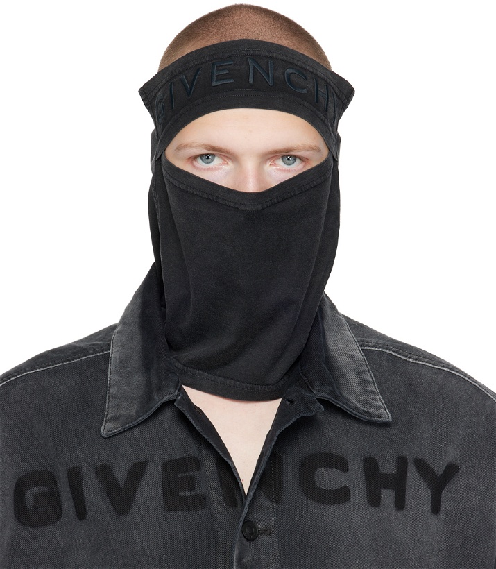 Photo: Givenchy Black Embroidered Balaclava
